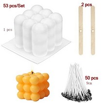 밀랍초 천연 기도 초DIY 양초 금형 말린 꽃 만들기 용품 수제 아로마 테라피 키트 안료 간장 왁스 코어 항, 18 R