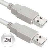 와이어맥스 USB 2.0 AM-AM 케이블 2M N-502 연장선 USB케이블 네트워크 PC 악세서리