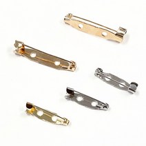 (10pcs)브로치핀 핀버튼 부자재, 일자(실버)-(B81-1)2.0cm(일반형10개)