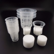수경 화분 재배 스펀지 스타터 원예 부자재 키트 매쉬 포트 20x Soiless 심기 보육 그물 냄비 메쉬 수경 재, 02 NO32 Cup