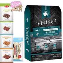 [냥냥멍멍이]빈티지 오븐프레쉬 변냄새 감소 저알러지 강아지 사료 2.27kg 싱가폴 육포 2개와 ANF 물소 밀크 스틱껌 추가 증정, 말고기, 6P, 청어&연어