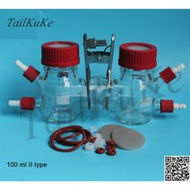 MFC 반응기 유형 H 미생물 연료 전지 화학 세포 100ML II