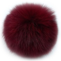 나은몰 여우털 방울(중) 폭스퍼 Fox Fur 악세사리 부자재 용품, 여우털 방울_12버건디