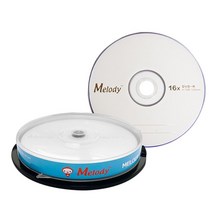 [모비딕컴퍼니] 영상저장CD 공시디 녹화용씨디 공CD통 저장 공DVD 공디브이디 phiao, 잇★ (멜로디)DVD-R 16배속 10P CAKE, [좋아요]