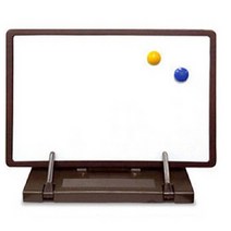 북스탠드 각도 책받침 독서대 자석 높이조절 칠판겸용-중 34X26cm, 월넛