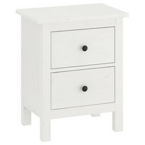 이케아 IKEA 2칸 서랍장 화이트스테인 54x38x66cm 소나무원목, 이미지참조