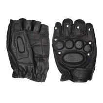 사슴가죽반지장갑남춘추라이딩미끄럼방지운전오토바이 야외훈련반절가죽장갑, 01.S(손목 20.5cm-21.5cm) #SfC2, 10.염소 가죽 - 할리 #DnM679