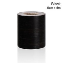 자체 접착 PVC 방수 나무 허리 벽지 거실 스커트 라인 비닐, Black-5cm x 5m
