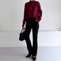 미친스판 부츠컷 여자슬랙스 밴딩 정장바지 여성슬랙스 밴딩바지