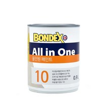 본덱스 올인원 페인트 (0.9L) 아크릴 수성페인트 건물외벽 베란다 실내외, 화이트글러브