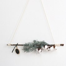 따뜻감성 목화솜 가랜드 거실 현관 벽장식 실내 조경 아들방인테리어 원룸 홈스타일링 카페