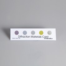 (JLS) 광학실험용 회절필름카드 (142x33x0.8mm 5종) 빛의 회절 간섭실험 스팩트럼관찰 과학교과물품