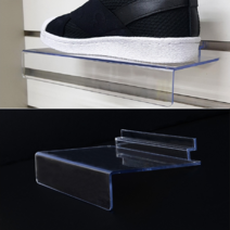 스페이스월 신발 진열대 아크릴 전시 소품 제품 슈즈렉 운동화 구두 디피용 DP 시장 매장 정리
