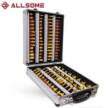 Allsome 100 개대 14 인치 생크 텅스텐 카바이드 라우터 비트 목공 밀링 커터 ht1192, 협력사