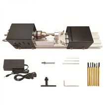 농기계미니 비즈 기계 소형 다기능 선반 DIY 목공 부처님 진주 연삭 및 연마 DC 12-24V EU 미국 플러그, 01 EU plug