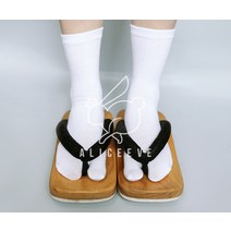 타비 면양말 (블랙 화이트)