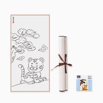 (MI) 민화 족자 만들기 (도안), 호작도