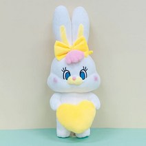 리코 인형 하트 옐로우 40cm 토끼 동물 애착 선물 곰