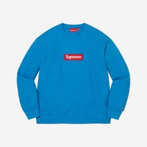 슈프림 박스로고 크루넥 블루 22FW Supreme Bo Logo Crewneck Blue 22FW