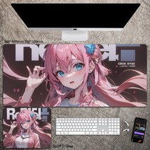 대형 마우스패드 게이밍장패드 애니메이션 봇치 더 록 캐릭터 결속밴드 이지치니지카 키타이쿠요 야마다료 고토히토리 무늬 노슬립 테이블매트 사무실/기숙사 컴퓨터키보드용품 선물용, 봇치 더 록_03, 260*210*3mm(일반마우스패드크기)