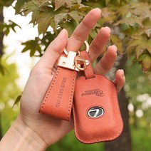 차모아 전차종 푸에블로 자동차 스마트 키케이스 가죽 키홀더, F.머스타드, A.18K사틴