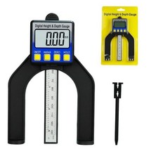 HAMPTON 0-80mm 디지털 깊이 게이지 밀링 머신 용 자기 피트가있는 LCD 높이 게이지 캘리브레이터 목공 측정 도구