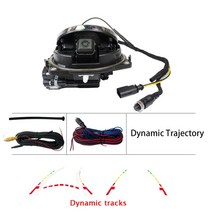 차량용후방카메라 폭스 바겐 배지 스마트 플립 로고 후면보기 카메라 VW 골프 Passat CC B6 EOS T-roc Mago, 04 Dynamic Trajectory_02 G7