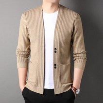 커플옷 메쉬조끼 남성용 세로 스트라이프 캐주얼 니트 남자스트릿코디 아웃도어