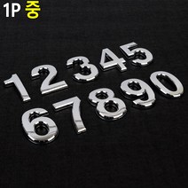 부착식 입체 번호 숫자 이니셜 중형 1P 아파트동호수 숫자번호판 사무실, 9
