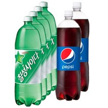 칠성사이다 + 펩시콜라, 1.5L, 6개