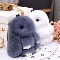인형키링 열쇠고리 토끼인형, 베이지 10cm