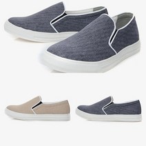 기타 [애슬릿] 심플 데님 남성 키높이 슬립온 3cm