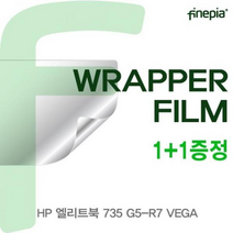 HP 엘리트북 735 G5-R7 VEGA용 WRAPPER필름, 단일옵션, 카본(블랙) / 팜레스트