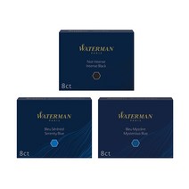 워터맨 카트리지 8ct 고급펜 만년필 잉크 고급필기구, Mysterious Blue