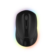 아이노트 트리플 모드 C타입 충전식 LED 무선 마우스 M33RB, 블랙