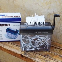 종이분쇄기 사무실 학교 가정용 문서세단기a6 paper shredder mini multifunctional manual bill office 문서 shredder 폐지 스트립, bk