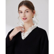엔틱 레이스 프릴 페이크 카라