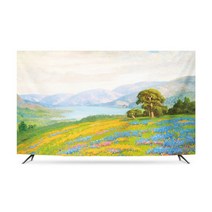 명화 티비가리개 커버 덮개 모니터 명화 TV 차단 먼지 화면보호 방지 32-86인치, 옵션6