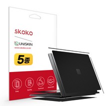 스코코 MS 서피스랩탑5 13.5인치 유니스킨 전신 외부보호필름 5종, 서피스 랩탑5 13.5인치 전신, 무광_소프트블루