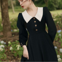 개화기의상 경성의복 가을 여성 카라 햅번 복고풍 졸업사진