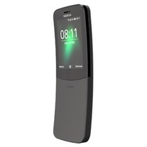 노키아 8110 4G 언락폰 2MP 카메라 2.4 인치 LTE 듀얼 코어 와이파이 키패드 슬라이더 휴대폰 스마트폰 휴, 02 Simple set, 01 Black