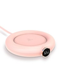 영국식 도자기 유리 티팟 워머 티워머 세트 dc 5v usb 난방 따뜻한 컵 매트 일정한 온도 코스터 3 기어 디지털 디스플레이 조정 타이밍 히터 커피 우유 차, 분홍색