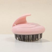 실리콘 헤드 바디 두피 마 브러시 샴푸 헤어 워시 빗 샤워 목욕 스파 브러쉬, Pink
