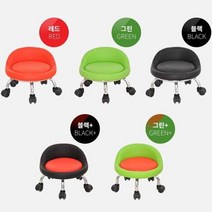 낮은 등받이 앉은뱅이 패션 바퀴 의자 작업용 의자 욕실 의자 스툴 체어 편한 좌식의자 앉은뱅이의자 자세교정의자 척추 허리디스크 바른 보호, 블랙