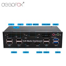 리더기 deepfox 다기능 5.25 미디어 대시보드 카드 리더 usb 2.0 usb, CHINA