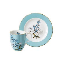 Royal Albert 100년 축제 머그 & 플레이트 20cm 블루 파인 본 차이나 4948463045, Festival