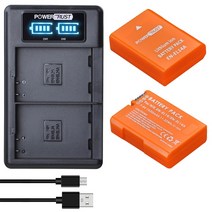 니콘 D5600 쿨픽스 P8000 Df 용 EN EL14 배터리, 06 2Battery 1Charger