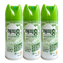 해피홈 아웃도어 에어로솔 150ml x 3개 모기 살인 진드기 기피제 모기약