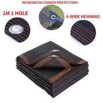 베란다 가정용 비닐하우스 난방 온실 소형12 바늘 두꺼운 자외선 방지 HDPE 그늘 그물 온실 다육 식물 야외, 01 Black_03 2x4m
