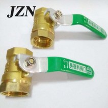 정유량밸브 밴드 유공관 유량 (2 PCS) 황동 볼 밸브 구리 스레드 4 포인트/6 포인트/1 인치/1 인치 2/1 5/2, 투명한